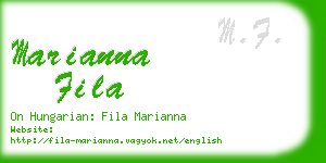 marianna fila business card